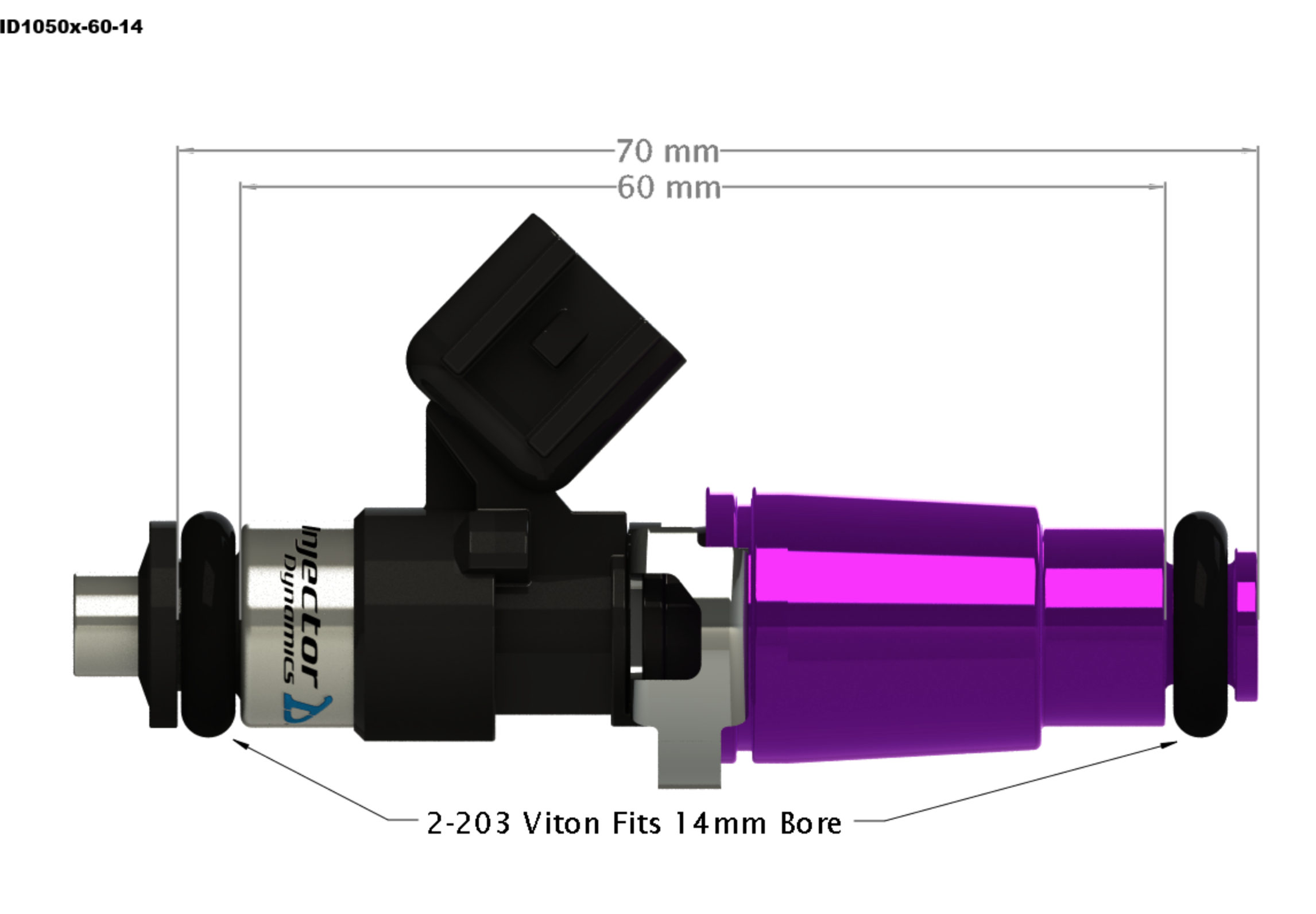 Injector Dynamics 1050XDS Injectors - Set of 4 - Ecotec